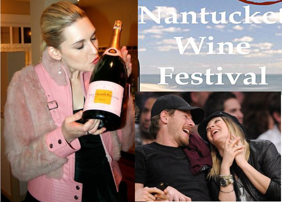 Pregnant Drew Barrymore Promotes Wine At Nantucket